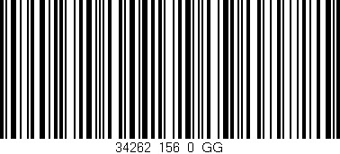 Código de barras (EAN, GTIN, SKU, ISBN): '34262_156_0_GG'