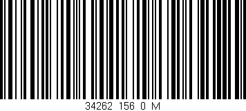 Código de barras (EAN, GTIN, SKU, ISBN): '34262_156_0_M'
