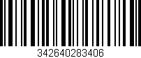 Código de barras (EAN, GTIN, SKU, ISBN): '342640283406'