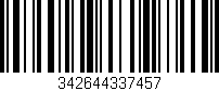 Código de barras (EAN, GTIN, SKU, ISBN): '342644337457'