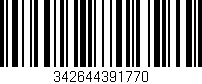 Código de barras (EAN, GTIN, SKU, ISBN): '342644391770'