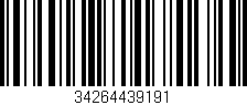 Código de barras (EAN, GTIN, SKU, ISBN): '34264439191'