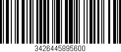 Código de barras (EAN, GTIN, SKU, ISBN): '3426445895600'