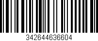 Código de barras (EAN, GTIN, SKU, ISBN): '342644636604'