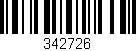Código de barras (EAN, GTIN, SKU, ISBN): '342726'