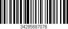 Código de barras (EAN, GTIN, SKU, ISBN): '34285687076'