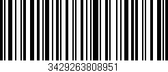 Código de barras (EAN, GTIN, SKU, ISBN): '3429263808951'