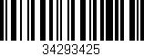 Código de barras (EAN, GTIN, SKU, ISBN): '34293425'
