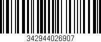 Código de barras (EAN, GTIN, SKU, ISBN): '342944026907'