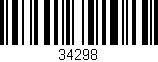 Código de barras (EAN, GTIN, SKU, ISBN): '34298'