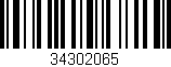 Código de barras (EAN, GTIN, SKU, ISBN): '34302065'