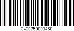 Código de barras (EAN, GTIN, SKU, ISBN): '3430750000468'