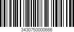 Código de barras (EAN, GTIN, SKU, ISBN): '3430750000666'