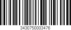 Código de barras (EAN, GTIN, SKU, ISBN): '3430750003476'