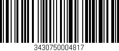 Código de barras (EAN, GTIN, SKU, ISBN): '3430750004817'