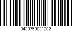 Código de barras (EAN, GTIN, SKU, ISBN): '3430750031202'