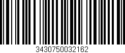 Código de barras (EAN, GTIN, SKU, ISBN): '3430750032162'