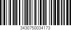 Código de barras (EAN, GTIN, SKU, ISBN): '3430750034173'