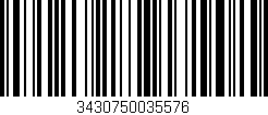 Código de barras (EAN, GTIN, SKU, ISBN): '3430750035576'