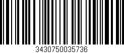 Código de barras (EAN, GTIN, SKU, ISBN): '3430750035736'
