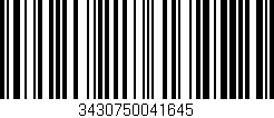 Código de barras (EAN, GTIN, SKU, ISBN): '3430750041645'