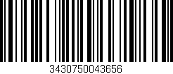 Código de barras (EAN, GTIN, SKU, ISBN): '3430750043656'