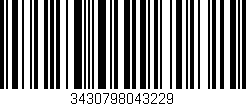 Código de barras (EAN, GTIN, SKU, ISBN): '3430798043229'