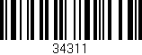Código de barras (EAN, GTIN, SKU, ISBN): '34311'
