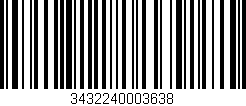 Código de barras (EAN, GTIN, SKU, ISBN): '3432240003638'
