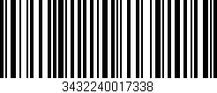 Código de barras (EAN, GTIN, SKU, ISBN): '3432240017338'