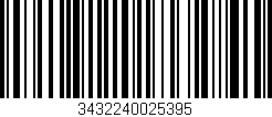 Código de barras (EAN, GTIN, SKU, ISBN): '3432240025395'