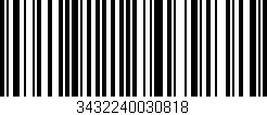Código de barras (EAN, GTIN, SKU, ISBN): '3432240030818'