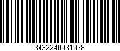 Código de barras (EAN, GTIN, SKU, ISBN): '3432240031938'