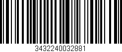 Código de barras (EAN, GTIN, SKU, ISBN): '3432240032881'