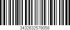 Código de barras (EAN, GTIN, SKU, ISBN): '3432632578058'