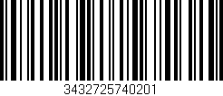 Código de barras (EAN, GTIN, SKU, ISBN): '3432725740201'