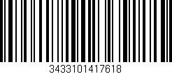 Código de barras (EAN, GTIN, SKU, ISBN): '3433101417618'