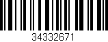 Código de barras (EAN, GTIN, SKU, ISBN): '34332671'