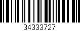Código de barras (EAN, GTIN, SKU, ISBN): '34333727'