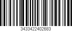Código de barras (EAN, GTIN, SKU, ISBN): '3433422402683'