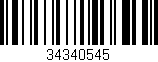 Código de barras (EAN, GTIN, SKU, ISBN): '34340545'