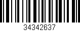 Código de barras (EAN, GTIN, SKU, ISBN): '34342637'