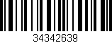 Código de barras (EAN, GTIN, SKU, ISBN): '34342639'