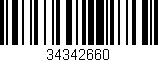 Código de barras (EAN, GTIN, SKU, ISBN): '34342660'