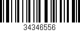 Código de barras (EAN, GTIN, SKU, ISBN): '34346556'