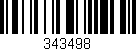Código de barras (EAN, GTIN, SKU, ISBN): '343498'