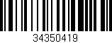 Código de barras (EAN, GTIN, SKU, ISBN): '34350419'