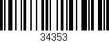 Código de barras (EAN, GTIN, SKU, ISBN): '34353'
