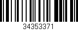 Código de barras (EAN, GTIN, SKU, ISBN): '34353371'