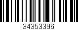 Código de barras (EAN, GTIN, SKU, ISBN): '34353396'